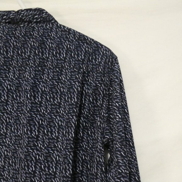 MODERN AMUSEMENT | medium | Stylish Dark Blue Patterned Shirt | Chest Pocket - Picture 12 of 16